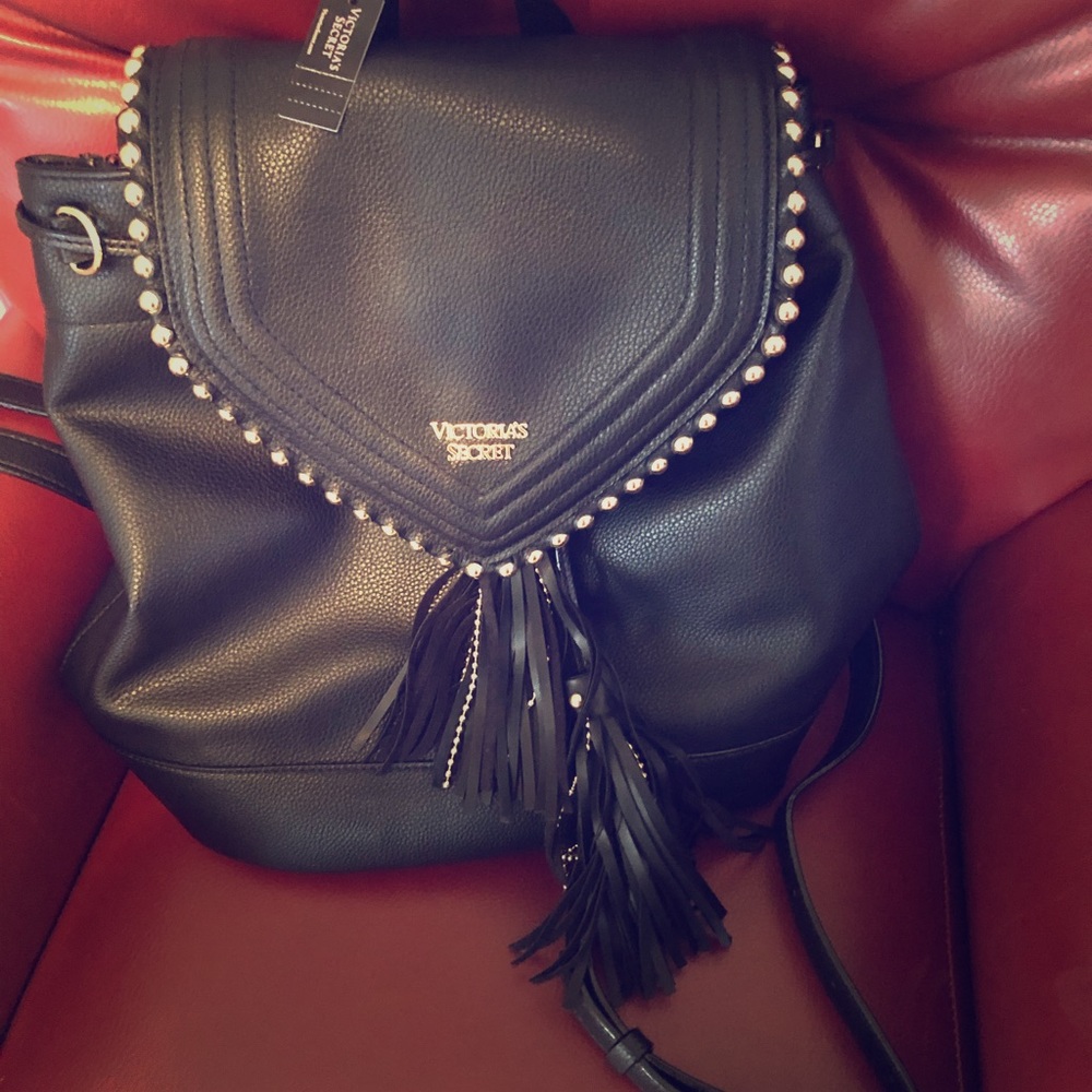 Victoria’s Secret black backpack purse